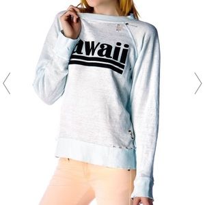 WILDFOX 💋 HAWAIIAN DREAM DESTROYED SWEATER